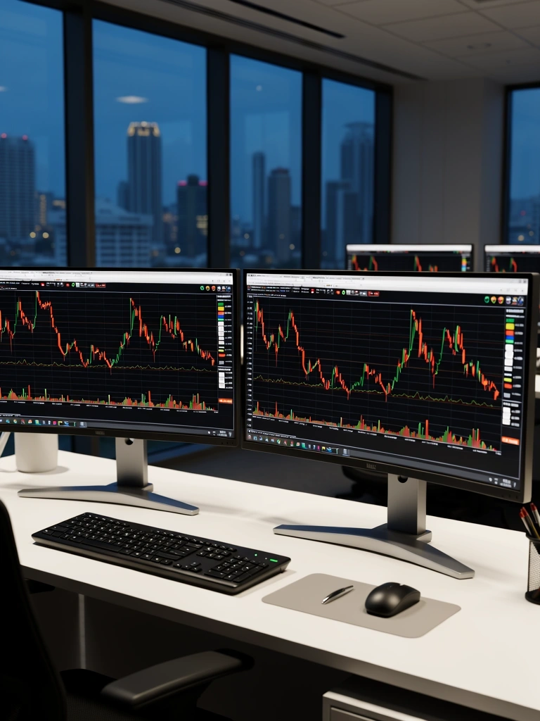 Kawasan kerja profesional kewangan di Kuala Lumpur