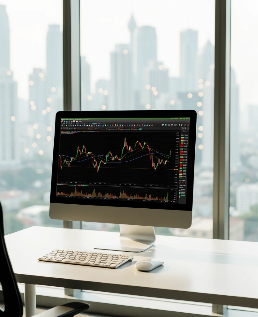 Persekitaran kerja profesional di sektor kewangan Kuala Lumpur